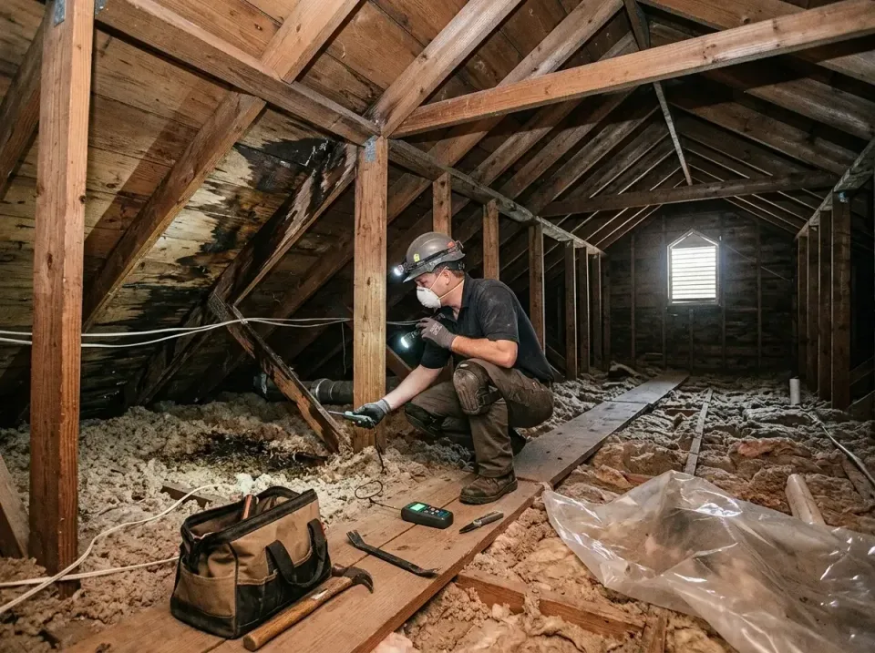 Hard Hat — Attic Inspection