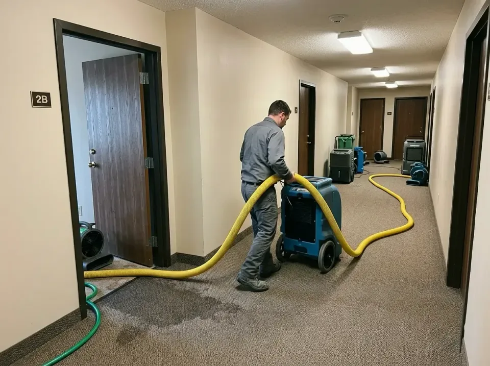 Technician — Apartment Hallway